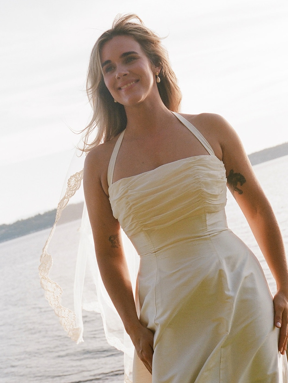 Vintage 1990 Monsoon London Raw Silk Wedding Dress from Saturn Bridal LA